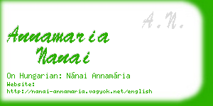 annamaria nanai business card