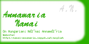 annamaria nanai business card